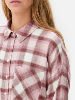 Camisa A Cuadros De Corte Masculino