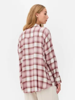 Camisa A Cuadros De Corte Masculino