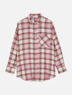 Camisa A Cuadros De Corte Masculino