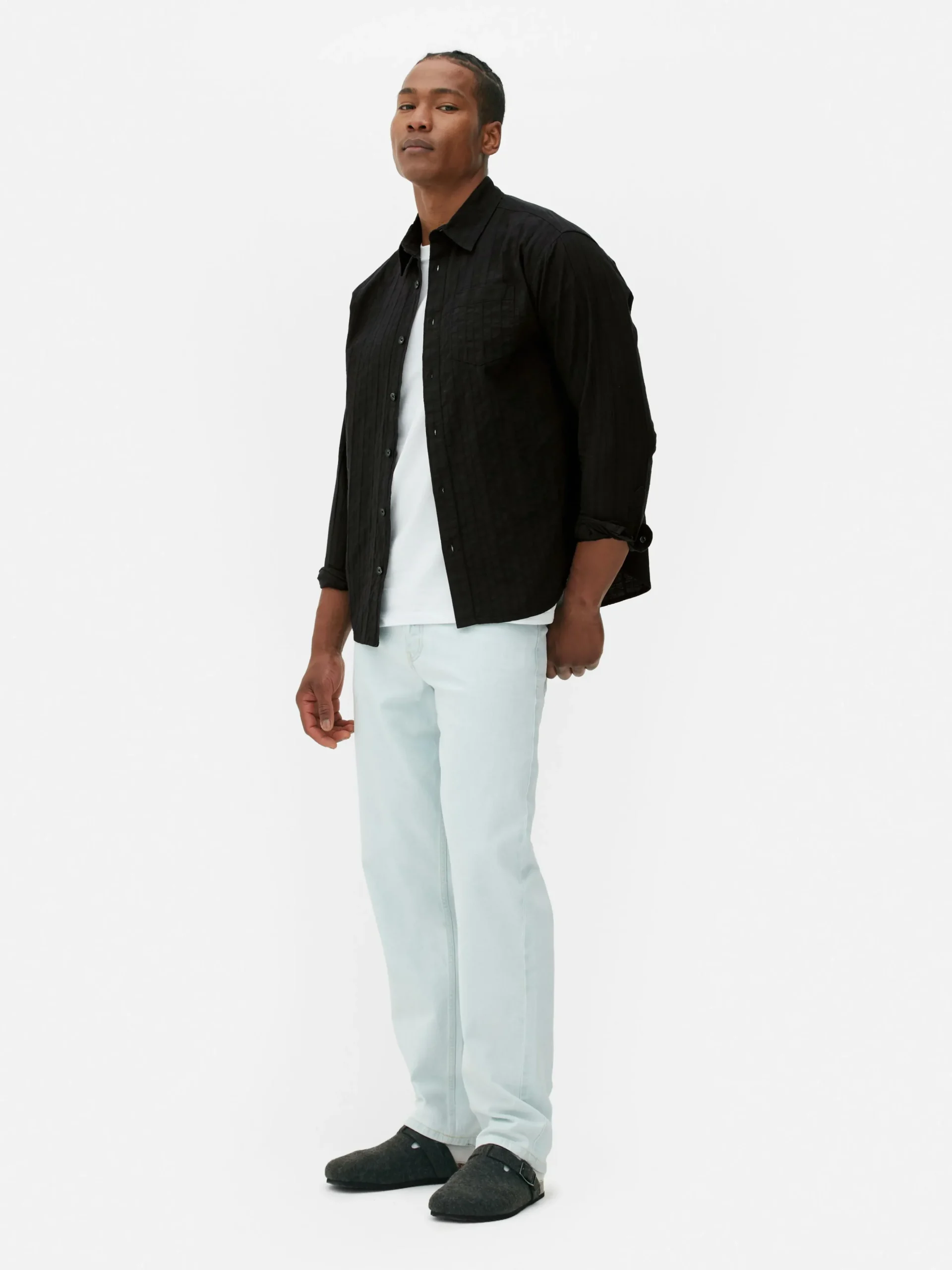 Camisa De Jacquard Con Manga Larga