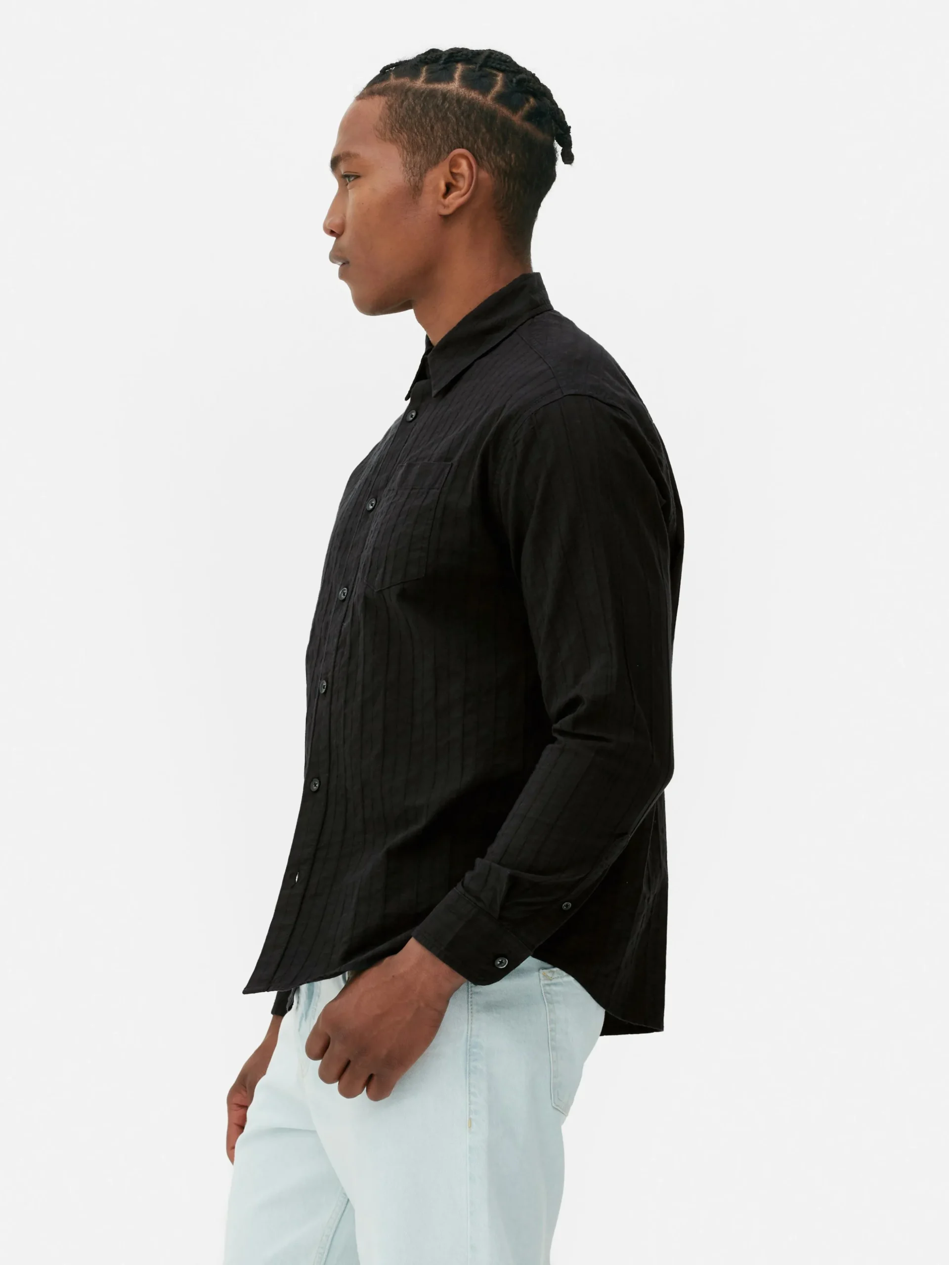 Camisa De Jacquard Con Manga Larga