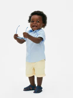 Camisa De Manga Corta De Popelina