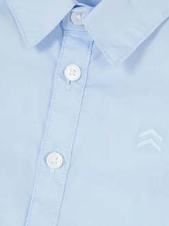 Camisa De Manga Corta De Popelina