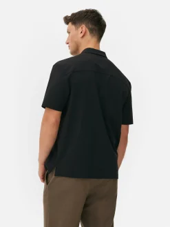 Camisa De Manga Corta Y Corte Cuadrado De Kem