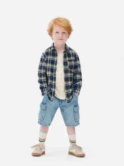 Camisa De Manga Larga A Cuadros