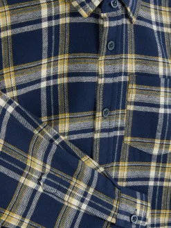 Camisa De Manga Larga A Cuadros