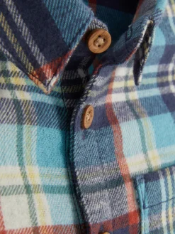 Camisa De Manga Larga A Cuadros