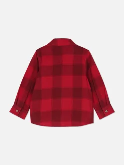 Camisa De Manga Larga A Cuadros