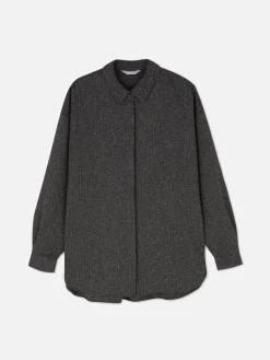 Camisa De Manga Larga Jaspeada De The Edit