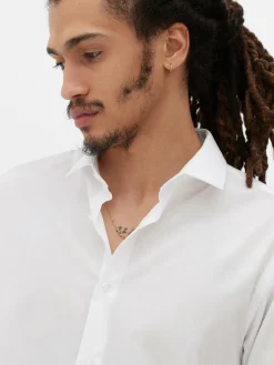 Camisa De Manga Larga Y Corte Recto