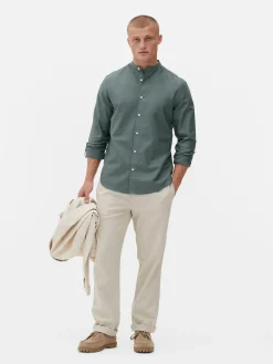 Camisa De Mangas Enrolladas Con Botones