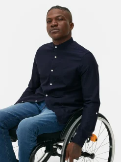 Camisa De Mangas Enrolladas Con Botones