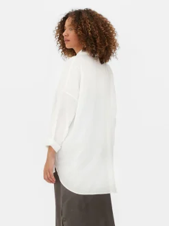 Camisa De Playa Ligera Con Botones