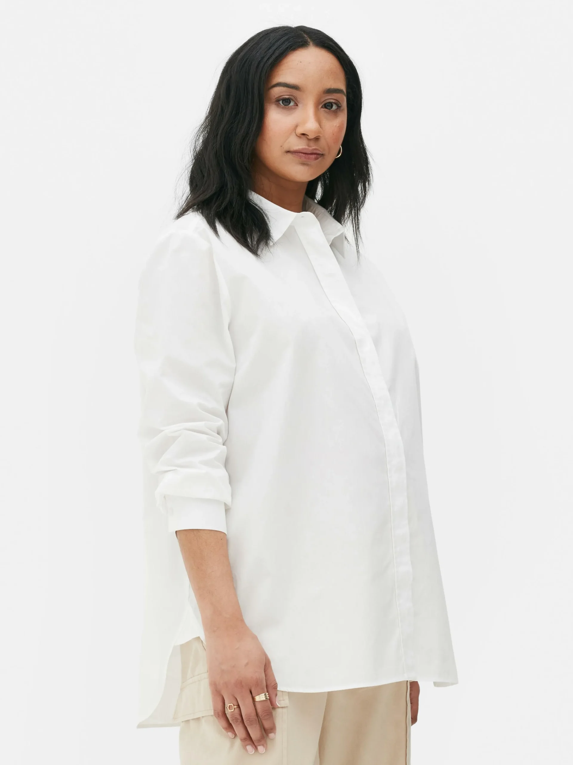 Camisa De Popelina De Premamá