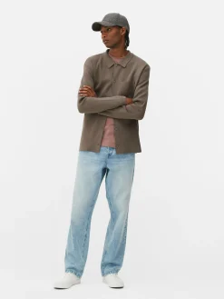 Camisa De Punto Con Corchetes