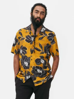 Camisa Floral De Manga Corta