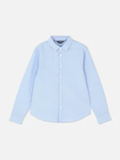 Camisa Oxford De Manga Larga Para Niño Mayor
