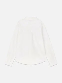 Camisa Oxford De Manga Larga Para Niño Mayor