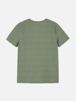 Camiseta A Rayas Con Textura