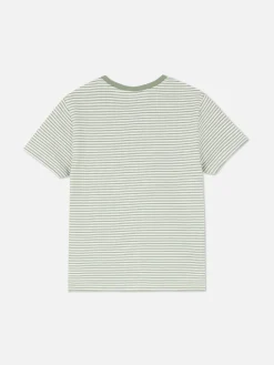 Camiseta A Rayas En Jacquard Para Niño Pequeño