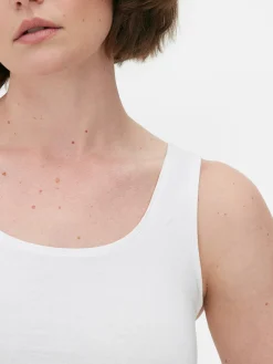 Camiseta Clásica Sin Mangas De Algodón