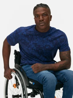 Camiseta Con Cuello Redondo Y árboles Japoneses