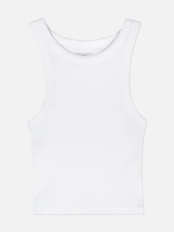 Camiseta Con Espalda De Nadadora Acanalada