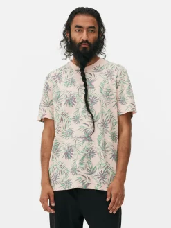 Camiseta Con Estampado Botánico Integral