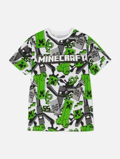 Camiseta Con Estampado De Creeper De Minecraft