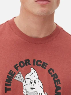 Camiseta Con Estampado Gráfico De Helado