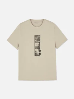 Camiseta Con Estampado Gráfico Japonés
