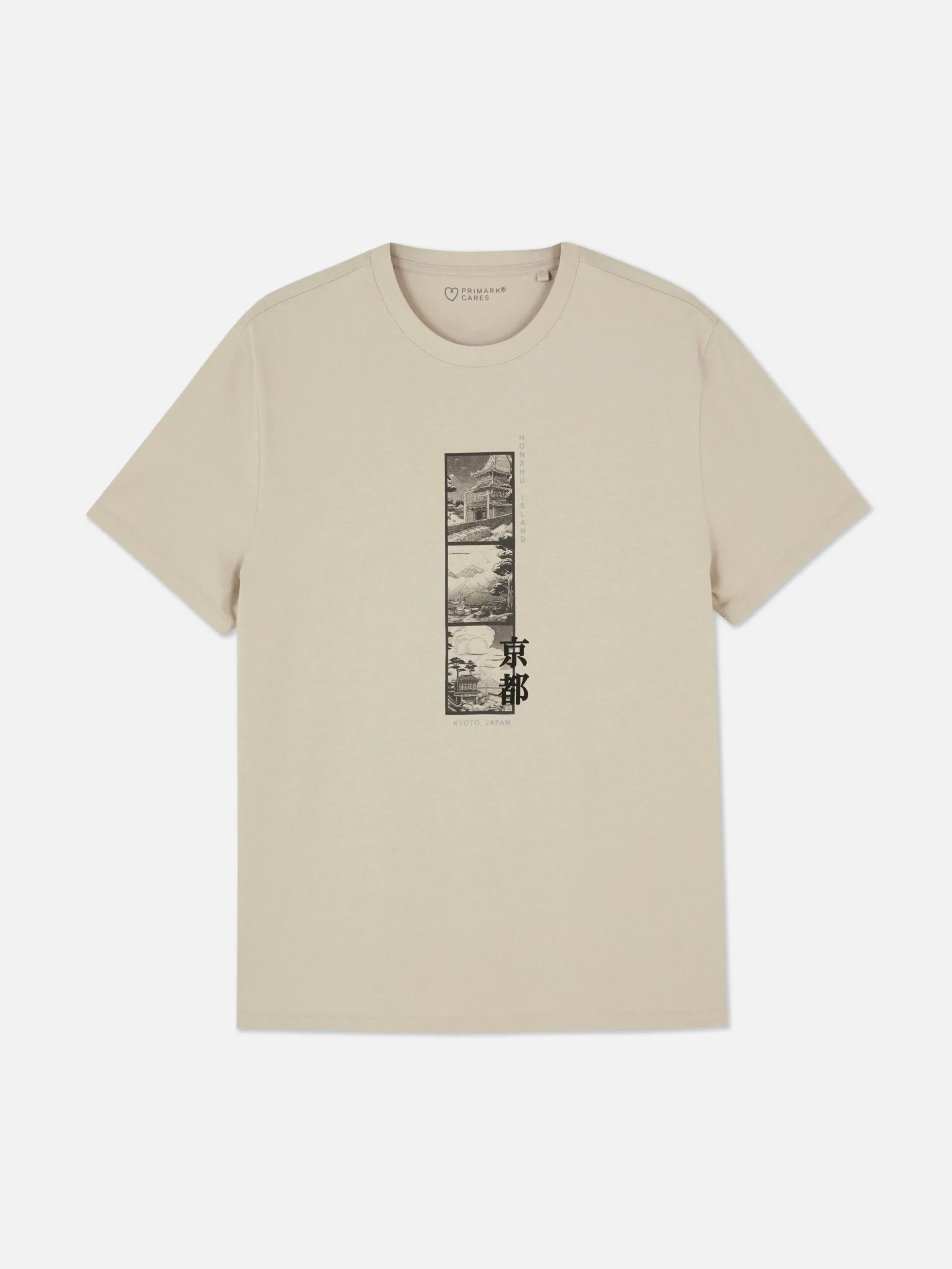 Camiseta Con Estampado Gráfico Japonés