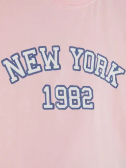 Camiseta Con Estampado Gráfico «New York»
