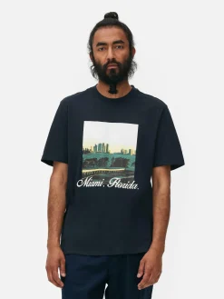 Camiseta Con Estampado Gráfico De «Miami, Florida»