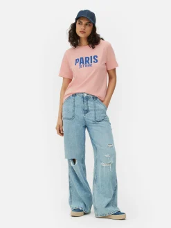 Camiseta Con Estampado Gráfico «Paris»