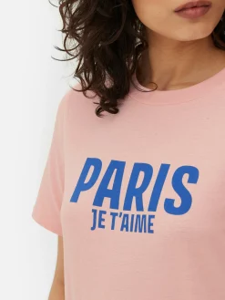 Camiseta Con Estampado Gráfico «Paris»