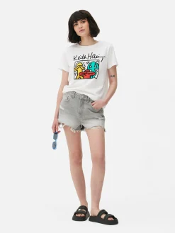 Camiseta Con Estampado Gráfico De Keith Haring