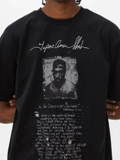 Camiseta Con Estampado Gráfico De 2Pac