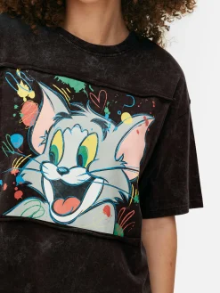 Camiseta Con Plano De Tom Y Jerry