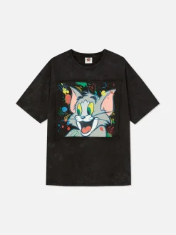 Camiseta Con Plano De Tom Y Jerry