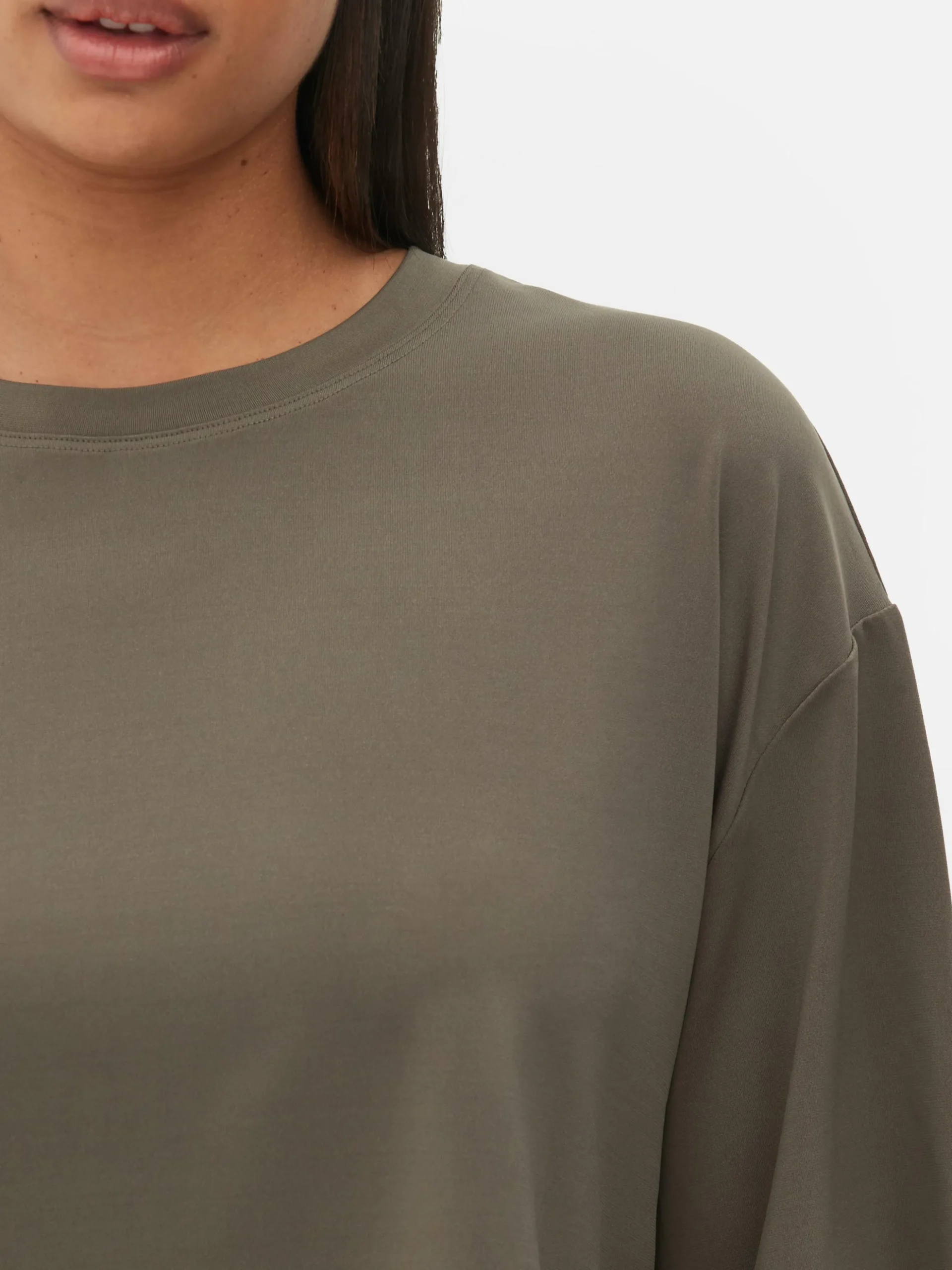 Camiseta Corta De Corte Cuadrado Combinable