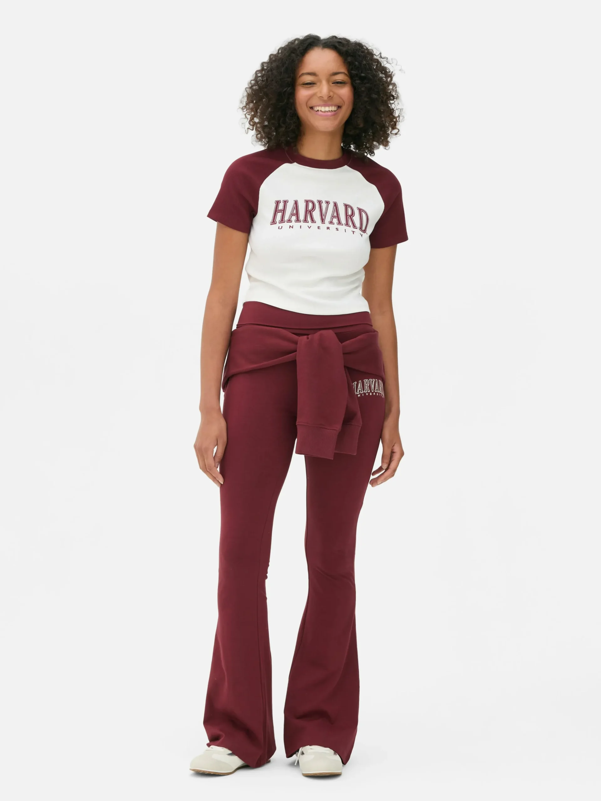 Camiseta Corta De Harvard Estilo Raglán