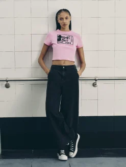 Camiseta Corta Mickey Mouse De Disney X Keith Haring