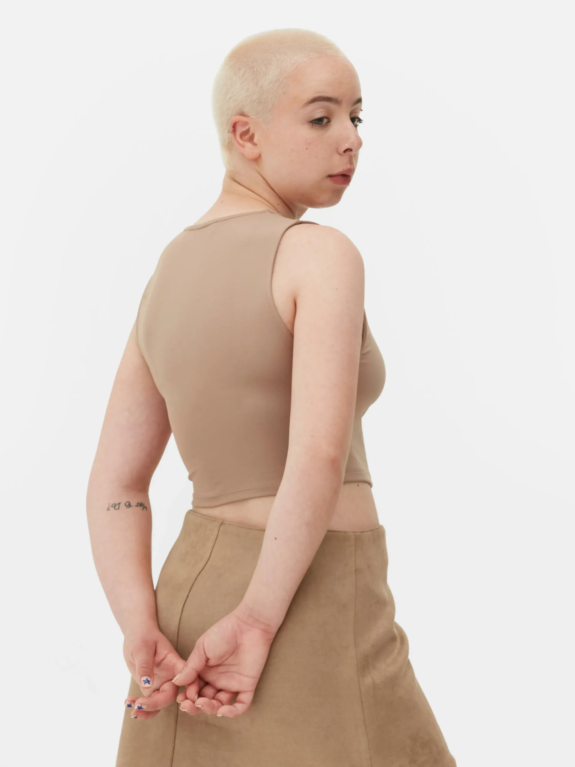 Camiseta Corta Y Sin Mangas Con Espalda Nadadora