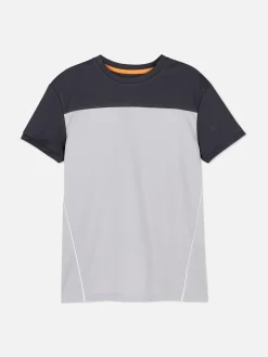 Camiseta De Malla Bicolor