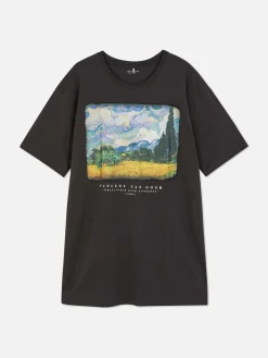 Camiseta De Manga Corta Con Estampado De Van Gogh