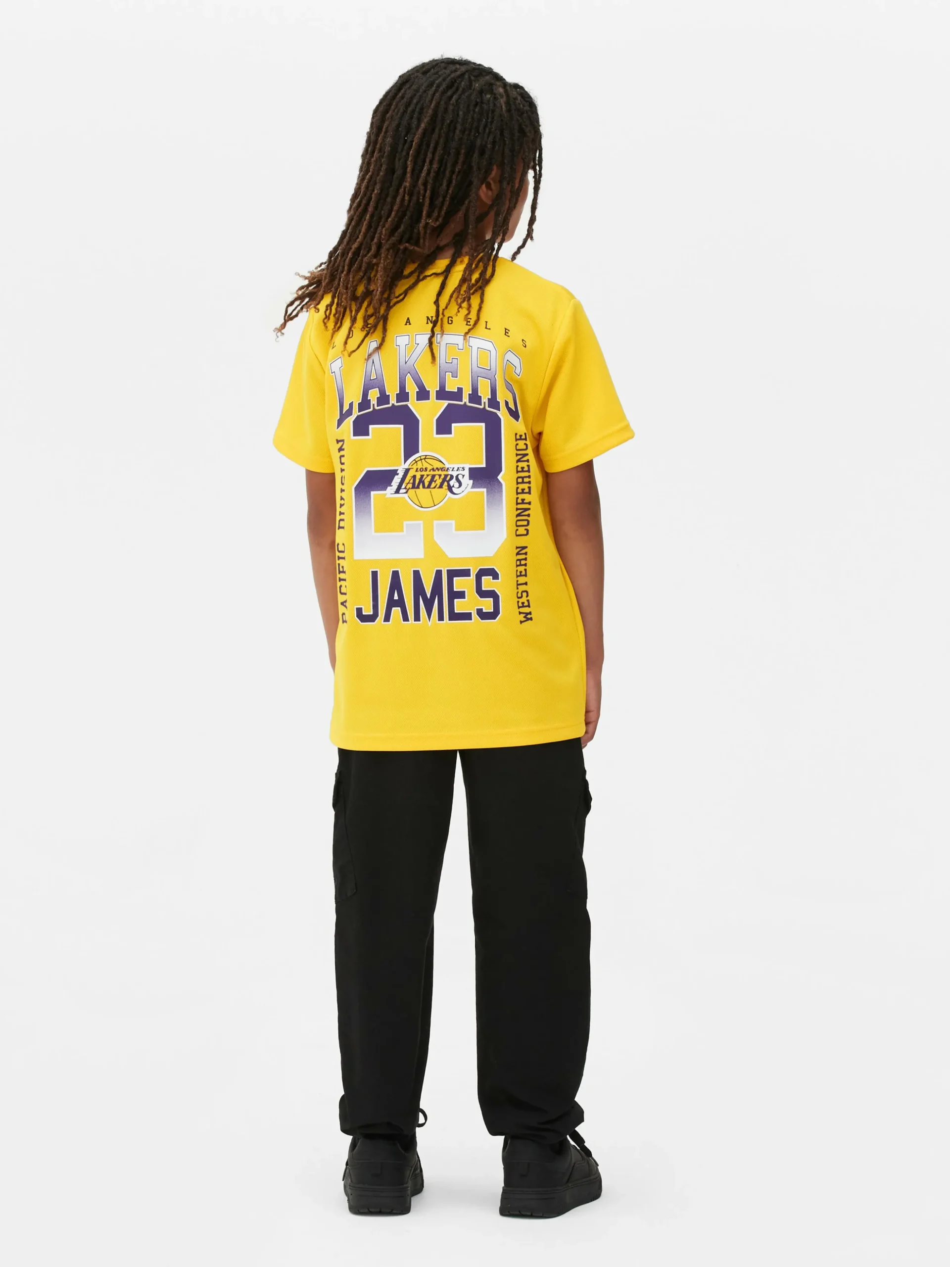 Camiseta De Manga Corta De Los Angeles Lakers