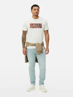 Camiseta De Manga Corta Gráfica De MARVEL