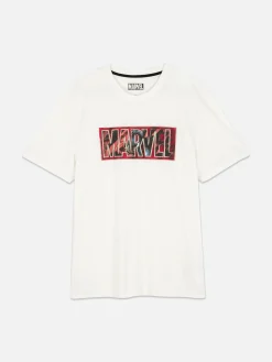 Camiseta De Manga Corta Gráfica De MARVEL
