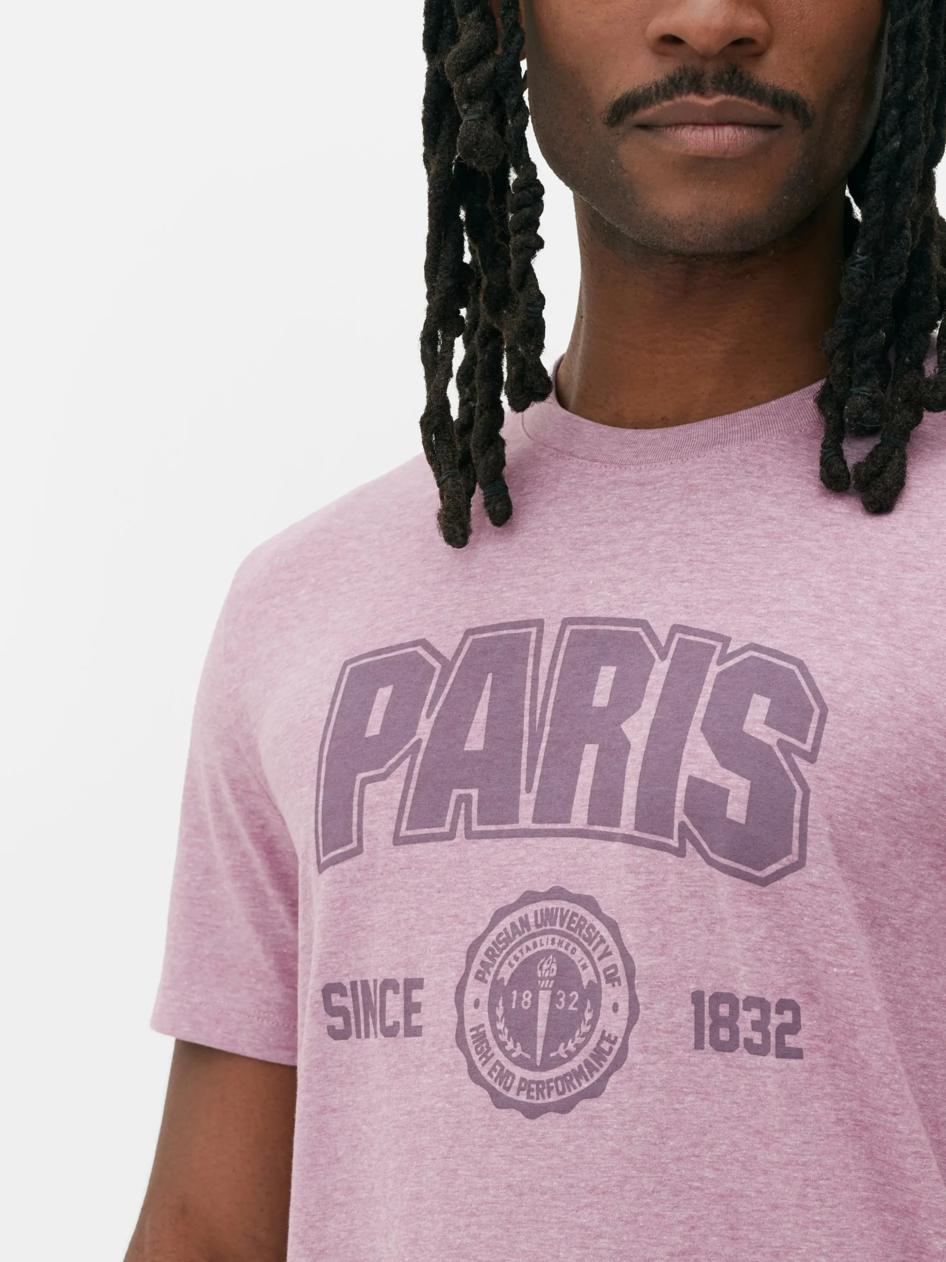 Camiseta De Manga Corta Universitaria «Paris»